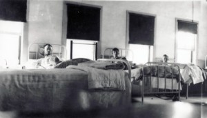 Patients in Beds in Acadia Dining Room